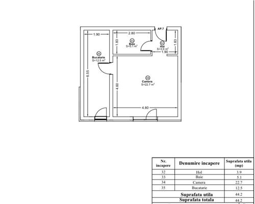 Apartament 1 camera | Bloc Nou - Zona Giroc